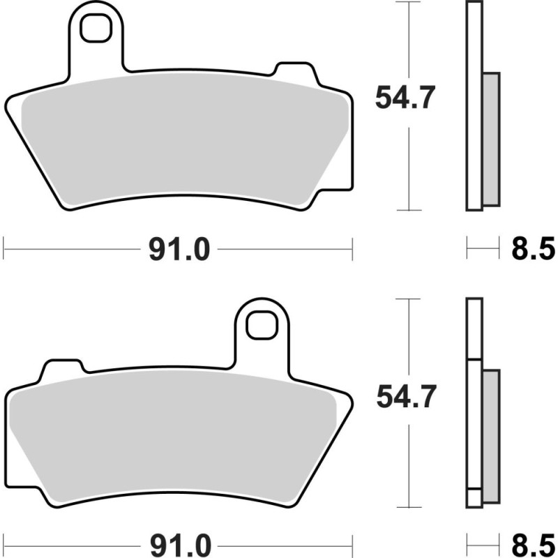 BREMBO PLAQUETTE SINTER APRILIA LEONARDO 125/250(99-AR)/SR125