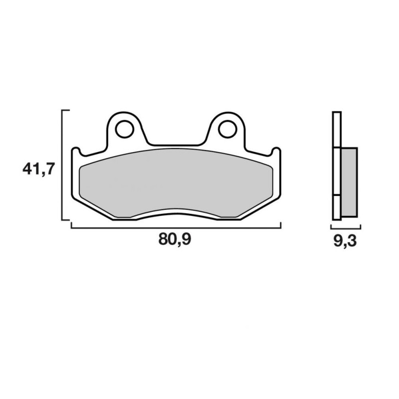 BREMBO PLAQUETTE SINTER AVANT SUZ. AN250/400BURGMAN