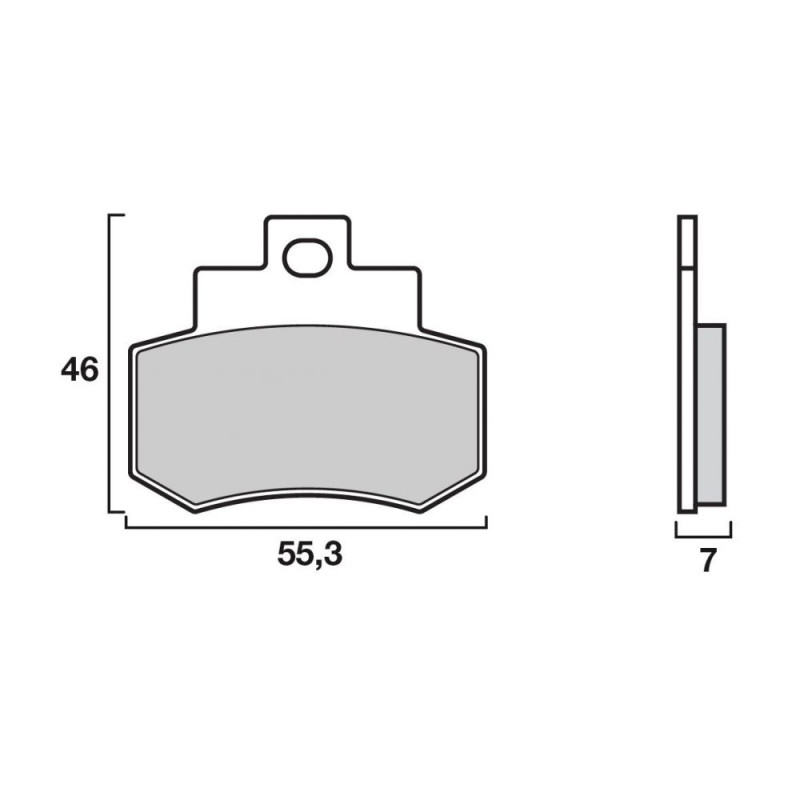 BREMBO PLAQUETTE SINTER AV KYMCO GRAND DINK 250 01-AR