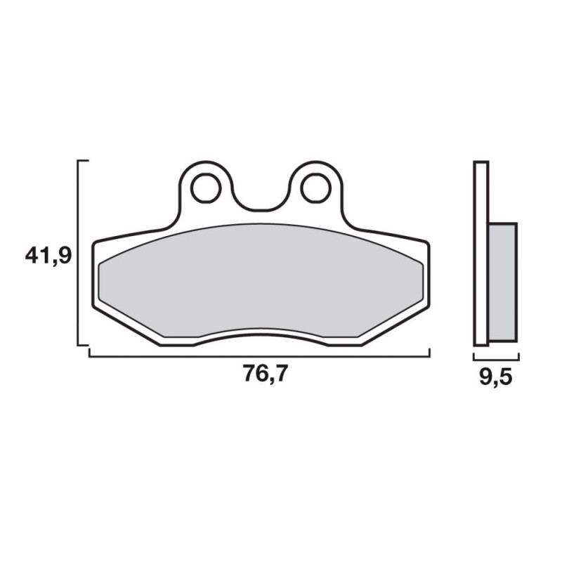 BREMBO PLAQUETTE PIAGGIO AV VESPA/SFERA/CLASSIC  GR23