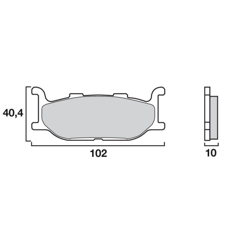 BREMBO PLAQUETTE AV HONDA S WING 400/600/600ABS00-06 125 LOOXOR 02-