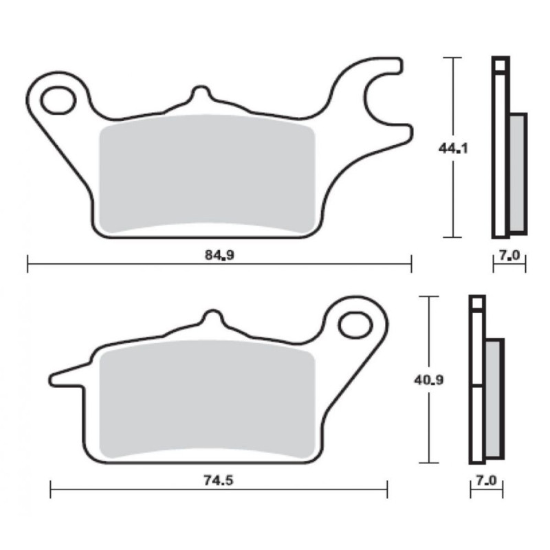 BREMBO PLAQUETTE SYM 400/600 I MAXSYM AVANT
