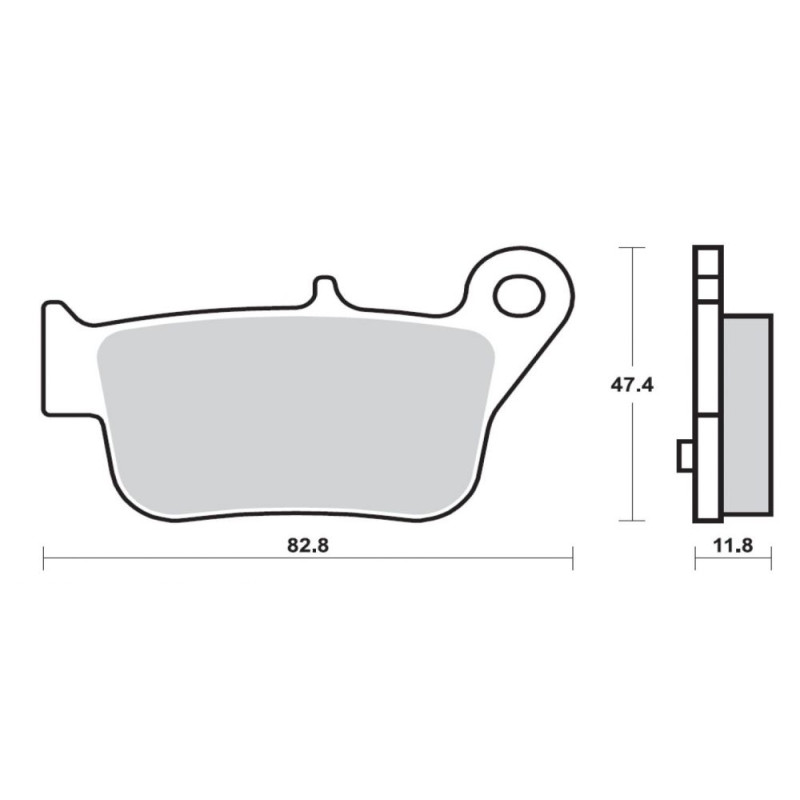 BREMBO PLAQUETTE SYM 400/600 IMAXSYM 2011- PLAQ.ARRIERE