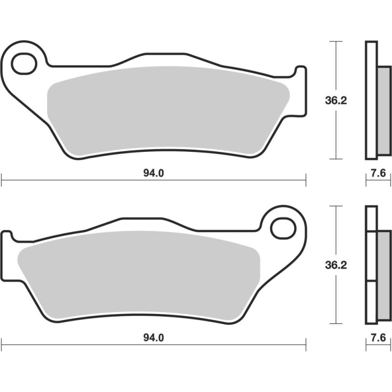 BREMBO PLAQUETTE SINTER ORIGINE REMPLACE LA 07BB0484