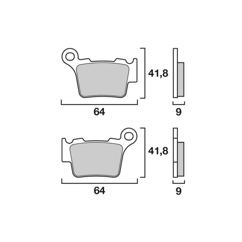 BREMBO PLAQUETTE SINTER ORIGINE   07849327 /KT05 SINTER