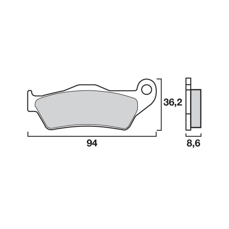 BREMBO PLAQUETTE ORG.KTM AR 250   KT05
