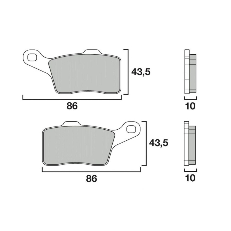 BREMBO PLAQUETTE SINTER EVOLUTION SC ETRIER 4 PLAQ BMW S1000RR FD262G1375