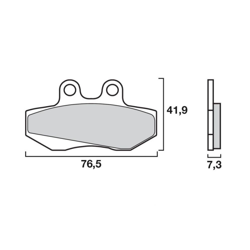 BREMBO PLAQUETTE APRILIA IDEM 07006  850 ARRIERE 08/09-