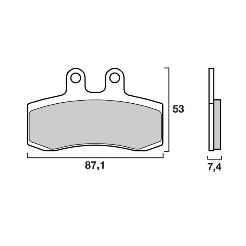 BREMBO PLAQUETTE KTM 85SX 2012