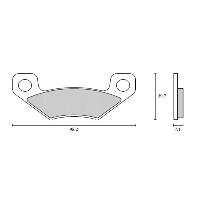 BREMBO PLAQUETTE AR CAN-AM 450 DS 2008-12