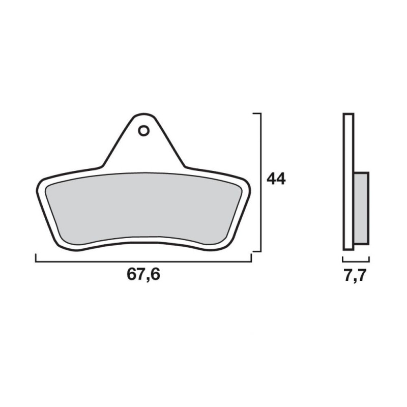 BREMBO PLAQUETTE.CROSS AV/AR QUAD ARCTIC   PO05/MX1
