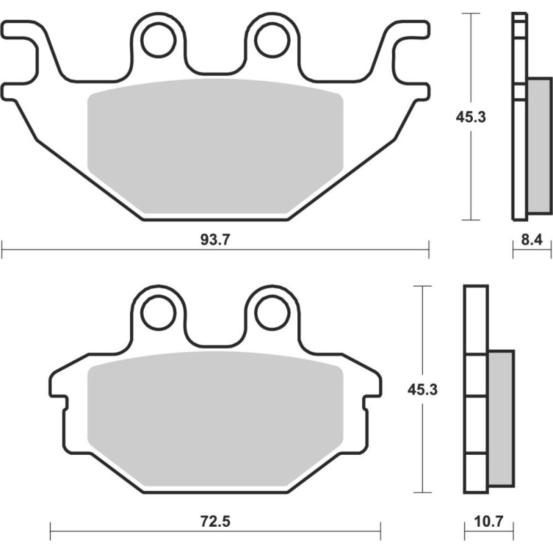 BREMBO PLAQUETTE INDIAN 1130 SCOUT 2015- PLAQ ARRIERE