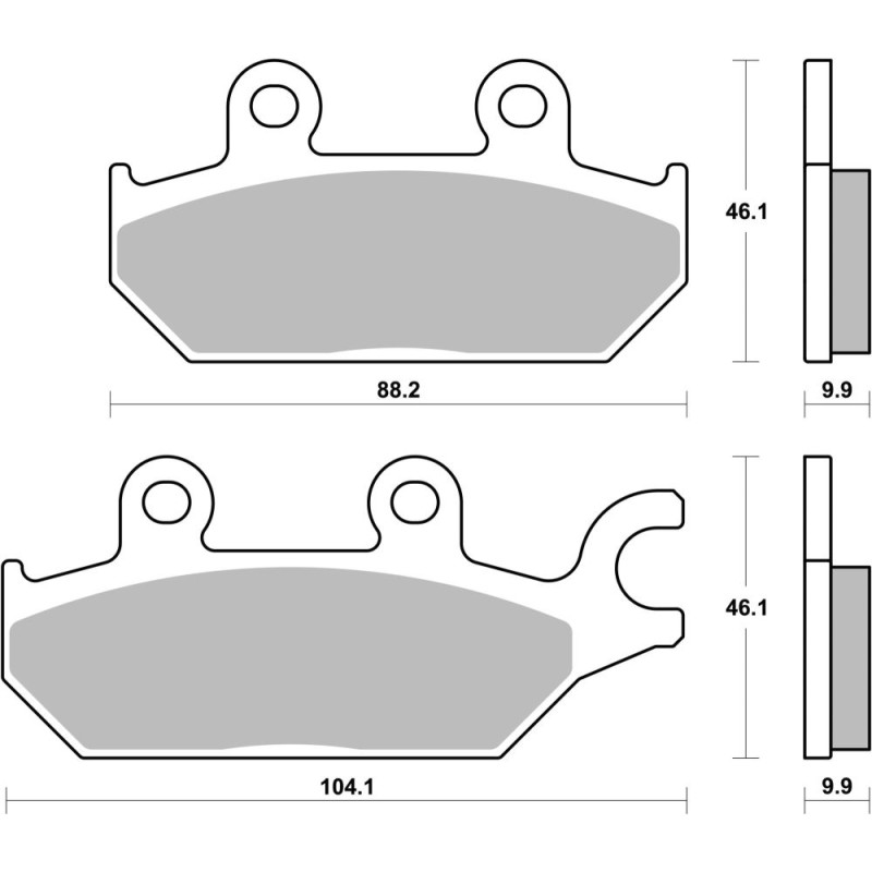 BREMBO PLAQUETTE AVANT KEEWAY 125 EFI/I K-LIGHT 18-