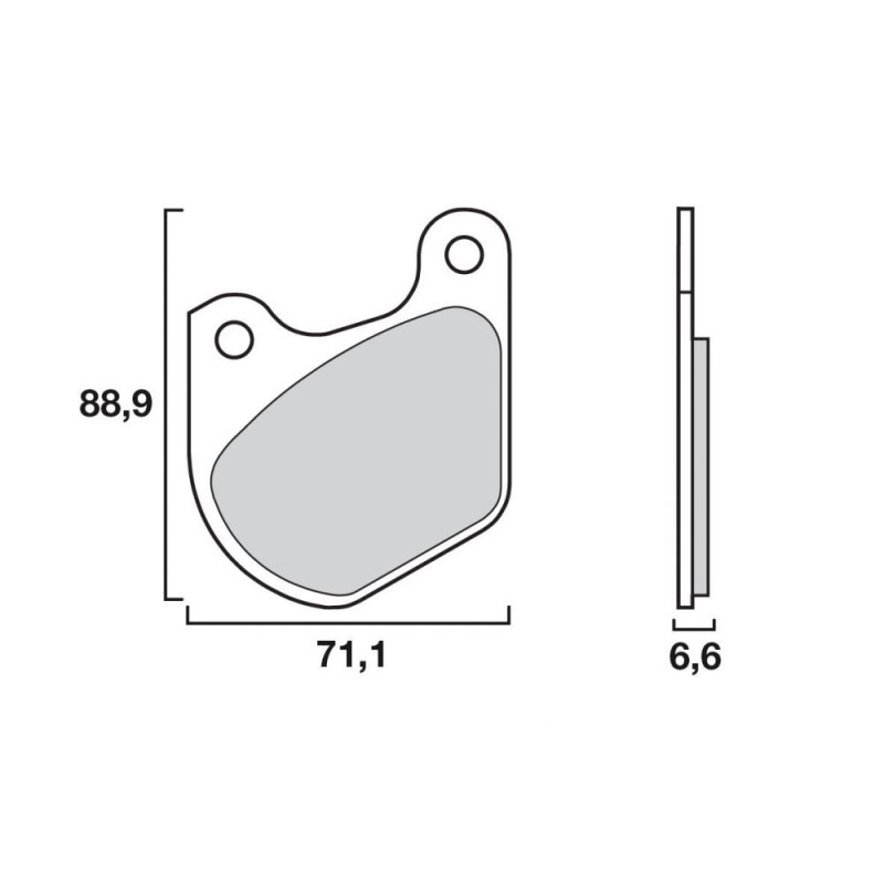 BREMBO PLAQUETTE HARLEY FXB/FXSB/XL/XLCH  HD03