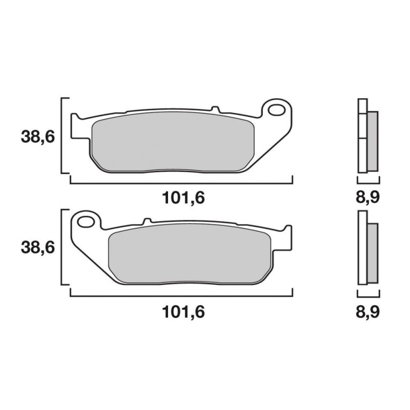BREMBO PLAQUETTE AVANT BUELL ALL MODELS 94/97   BU01