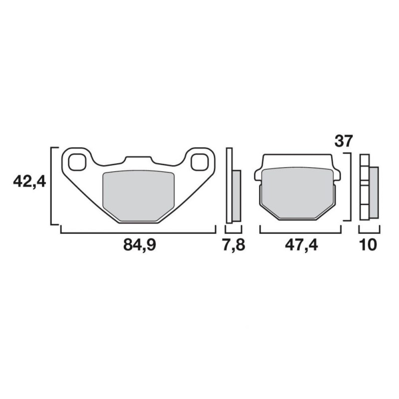 BREMBO PLAQUETTE TRANSALP/VT600 SHADOW  HO11/M2 AR EP 11