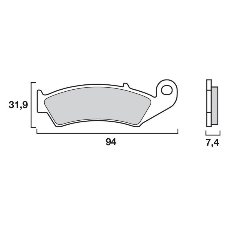 BREMBO PLAQUETTE AV  HONDA CB450 CX   HO22