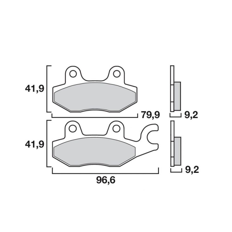 BREMBO PLAQUETTE SINTER AV CBR 1000 FP 93    HO35/M2 AR