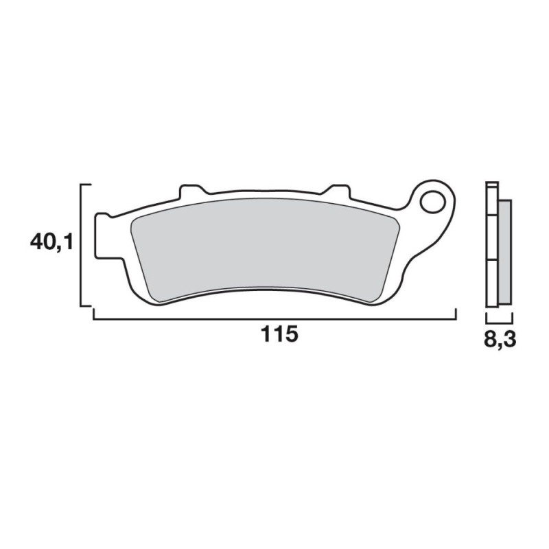 BREMBO PLAQUETTE CBR1100/VFR800/XLV1000/PANTHEON 125   HO42