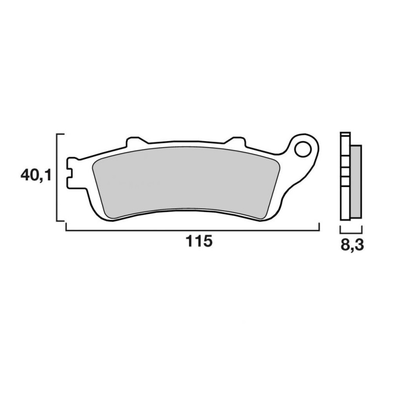 BREMBO PLAQUETTE AR X8R/AV FES 250 FORESIGHT   HO45