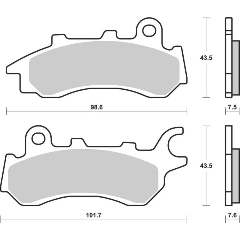 BREMBO PLAQUETTE SINTER EVOLUTION SC  HONDA CBR 1000RR