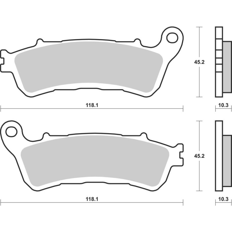 BREMBO PLAQUETTE SINT AVANT HONDA 1800 GL GOLD WING 18-