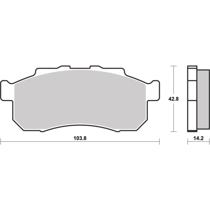 BREMBO PLAQUETTE SINT ARRIERE HONDA 1800 GL GOLD WING 18-