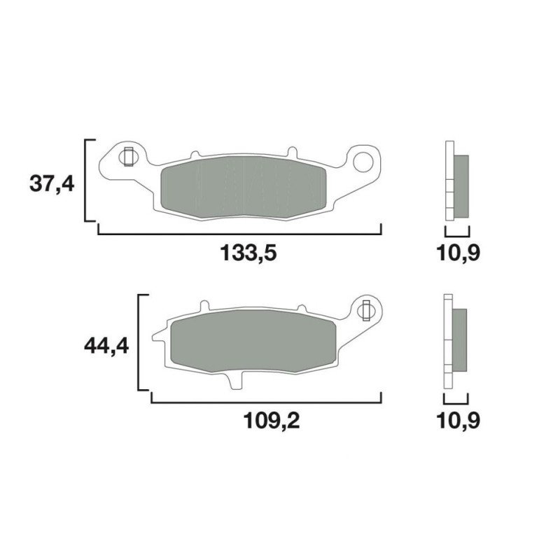 BREMBO PLAQUETTE EVOLUTION SC  KAWA ZXR400
