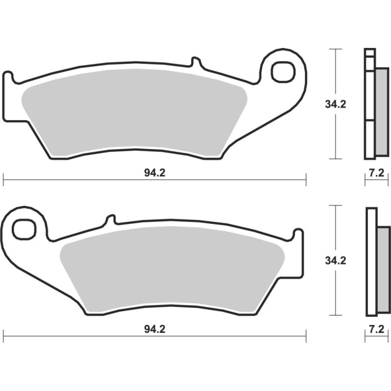 BREMBO PLAQUETTE CR250 91-/WR400 98-/NX650/XR600   HO37