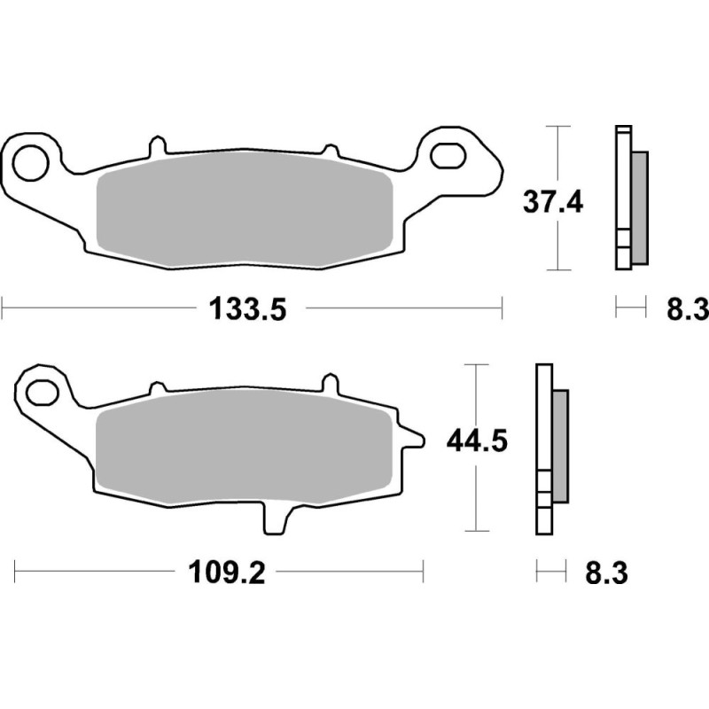 BREMBO PLAQUETTE VN800/GPZ1100/ZR1100/VN1500/SV650S   KA21/M2