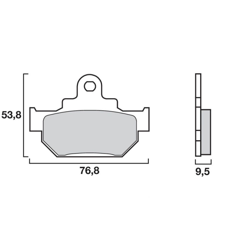 BREMBO PLAQUETTE SUZ AV RG250/GSXR 400   SU09