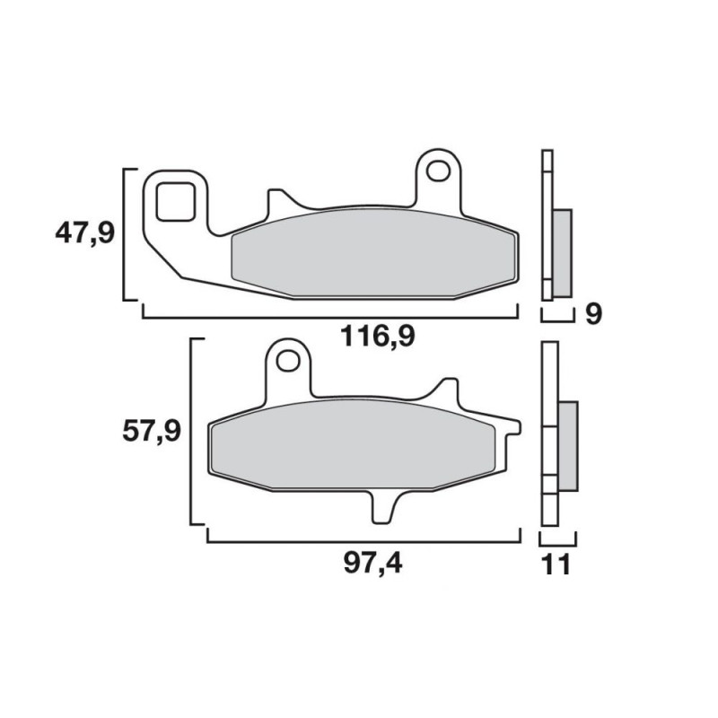 BREMBO PLAQUETTE SINTER EVOLUTION SC  SUZ GSXR