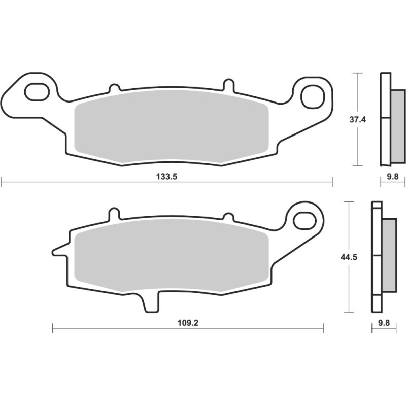 BREMBO PLAQUETTE DR750/DR800Z/DR650   SU16/M2