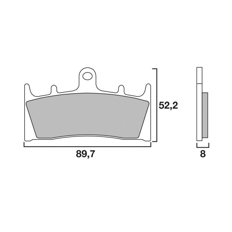 BREMBO PLAQUETTE SUZ GSXR 750 94/GSXR11000 93   SU19/GP