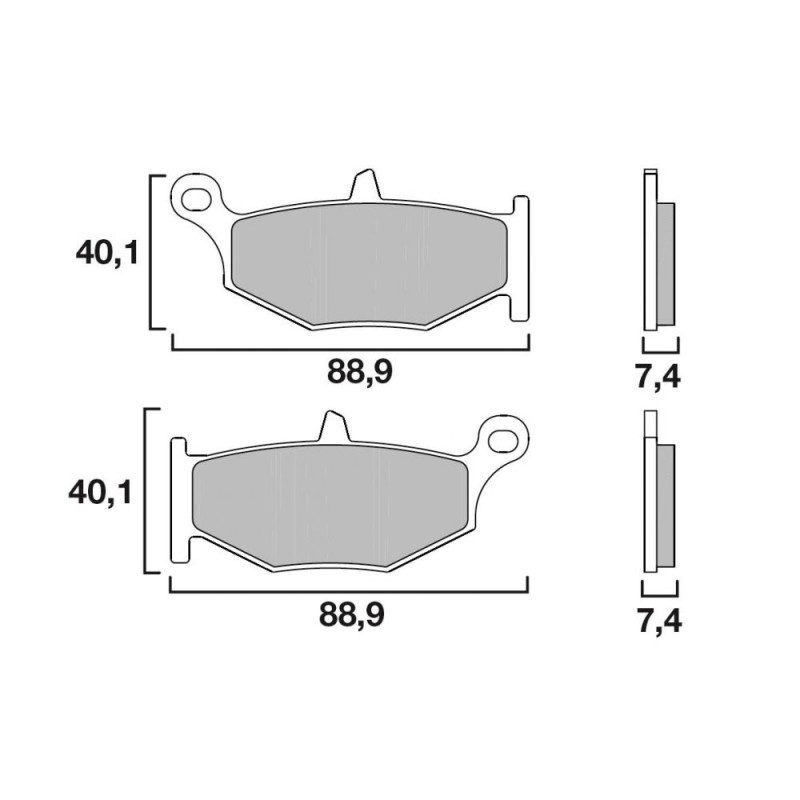BREMBO PLAQUETTE CROSS MX1 SUZ RM85 2005- AR   SU26/MX1