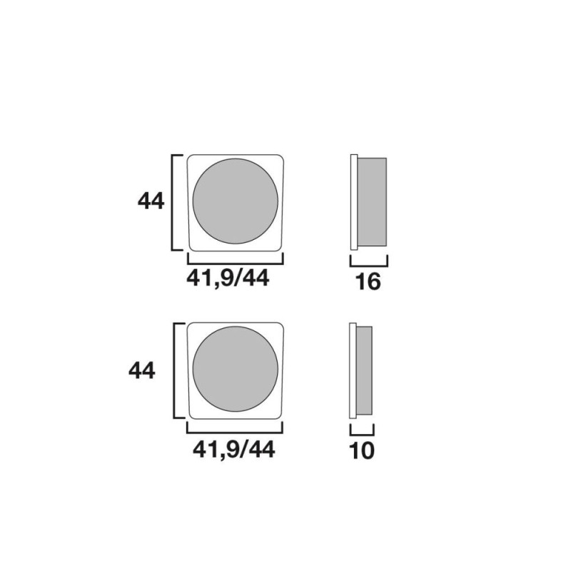 BREMBO PLAQUETTE YAM XS400SE/750S GAUCHE  YA06
