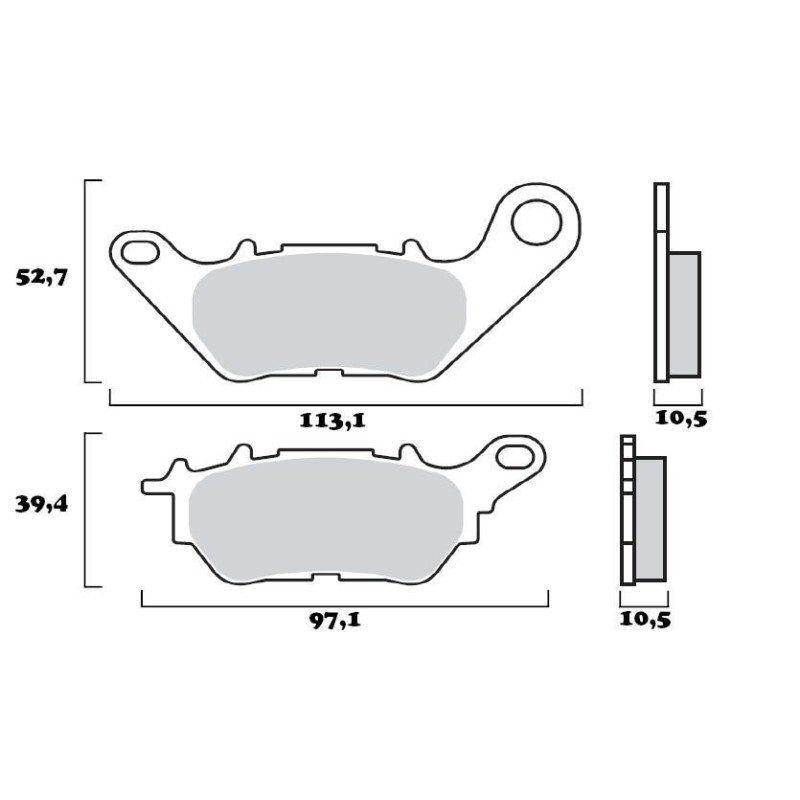 BREMBO PLAQUETTE SINTER EVOLUTION SC  YAM YZF R25/ YZF R3