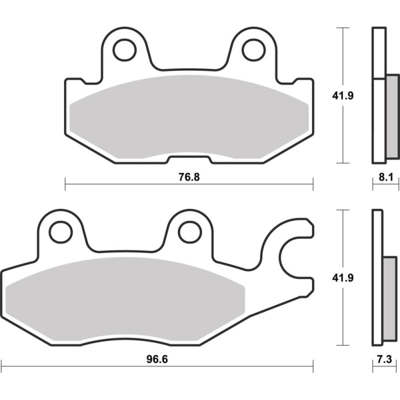 BREMBO PLAQUETTE AVANT YAMAHA YXZ/WOLVERINE RMAX 4 1000 21-