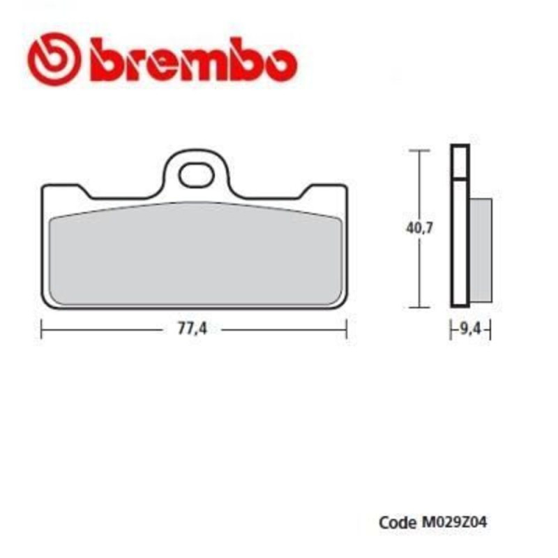 BREMBO PLAQUETTE ARRIERE YAMAHA 850 NIKEN/NIKEN GT 18 -