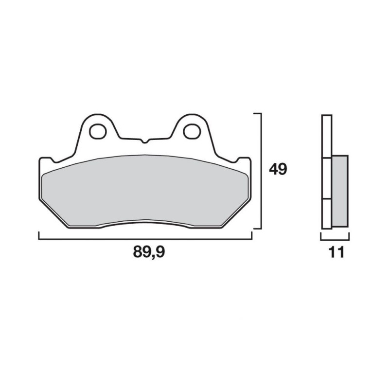 BREMBO PLAQUETTE SINTER 07HO10LA EQU. GALFER FD054