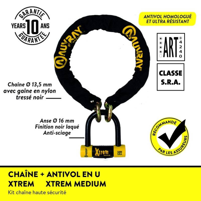 AUVRAY CHAINE XTREM MEDIUM 100 LASSO + BD