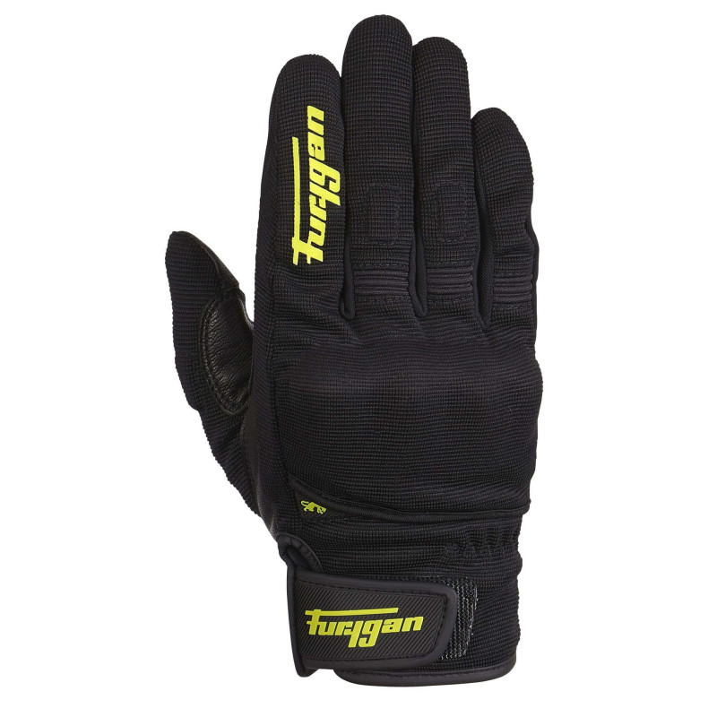 FURYGAN GANTS JET D3O NOIR JAUNE FLUO