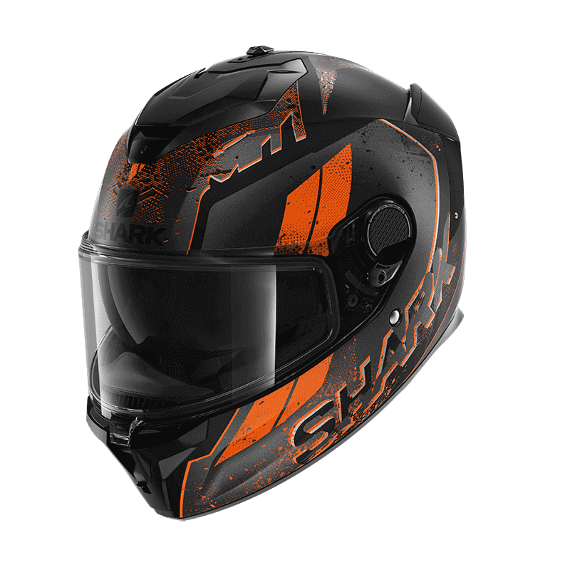 SHARK INTÉGRAL SPARTAN GT RYSER MAT NOIR ORANGE
