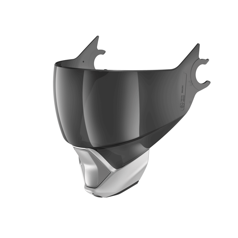 SHARK ÉCRAN ANTIRAYURE ANTIBUÉE ET MENTONNIERE ARGENT MAT POUR EVOJET