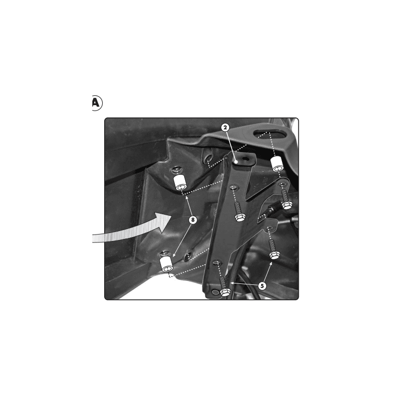 GIVI SUPPORT TOP CASE MONOKEY OU MONOLOCK SUZUKI BANDIT 650 09 (540FZ)