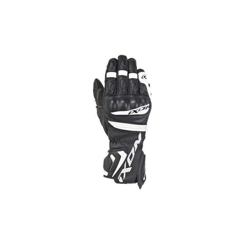 IXON RS TEMPO AIR GANT ETE CUIR/TEXTILE H NOIR/BLANC