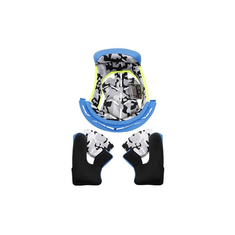 LS2 KIT COIFFE ET JOUES BLEU MX437 FAST EVO