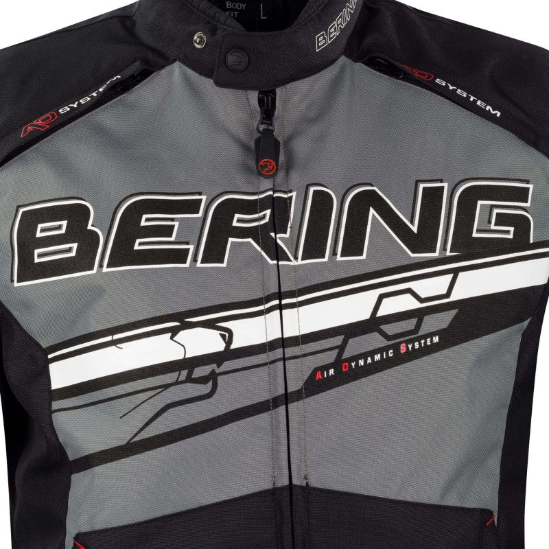 BERING BLOUSON BARIO NOIR GRIS BLANC