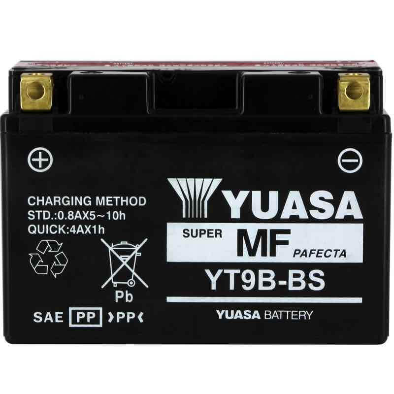YUASA BATTERIE YT9B-BS - SLA AGM (ACIDE REMPLI)