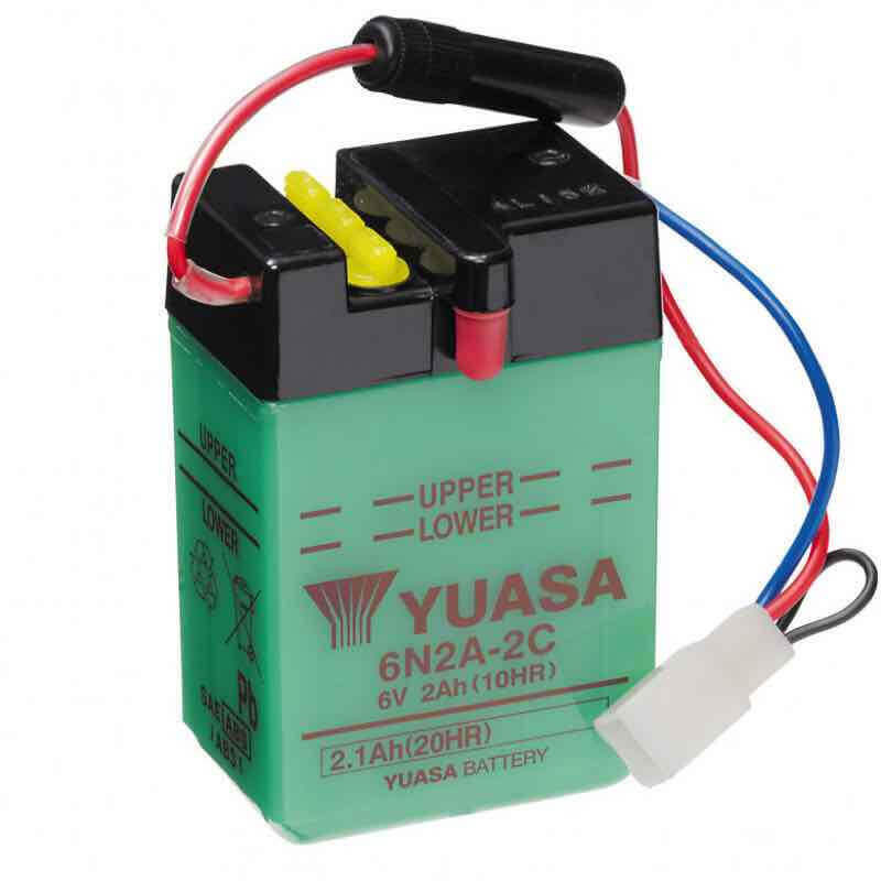 YUASA BATTERIE 6N2A-2C - SANS PACK ACIDE (NON INCLUS)